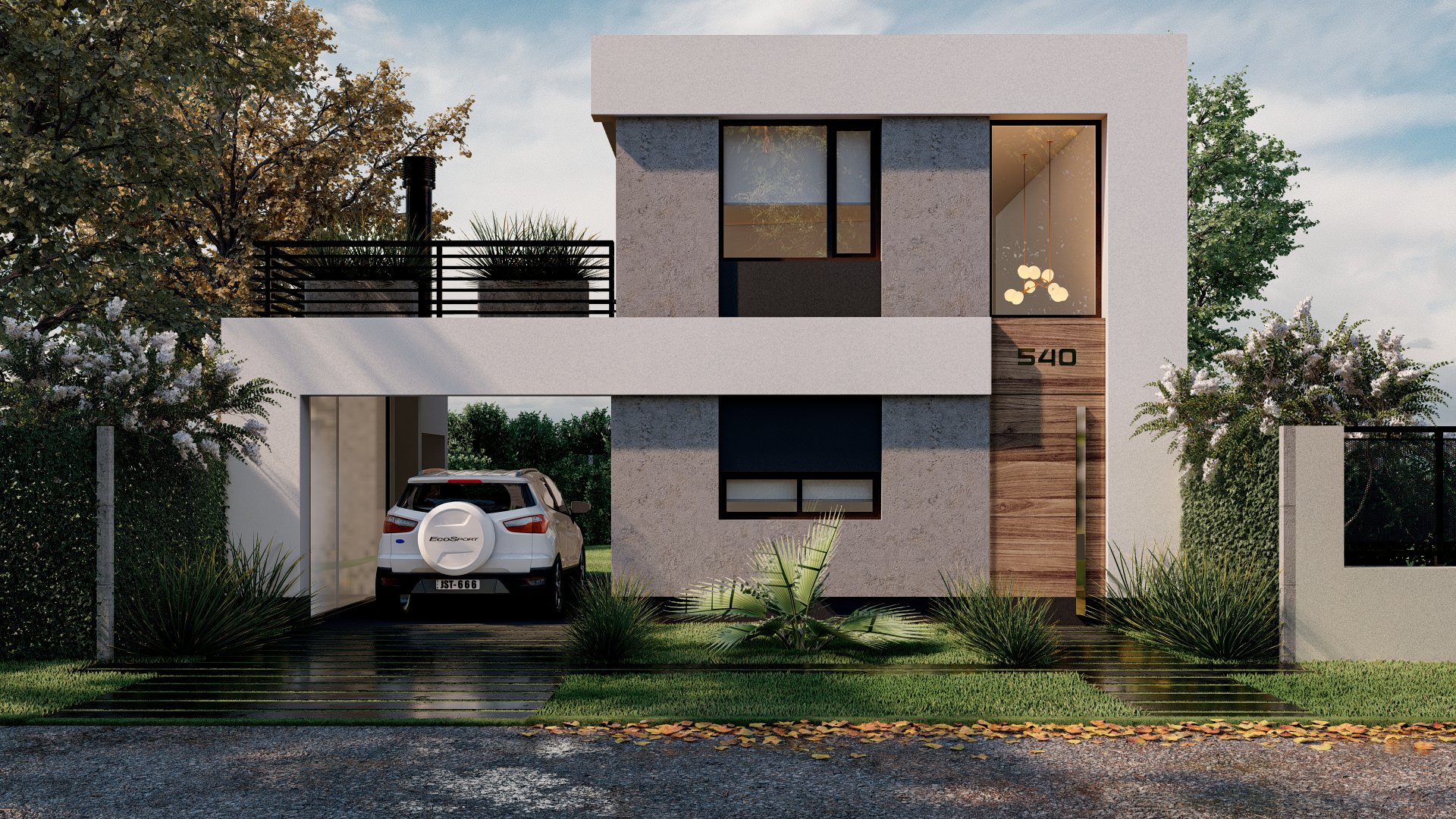 Casa en Pilar - Render del proyecto
